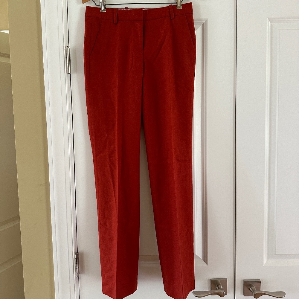 J. Crew 100% Wool Rust Colored Trouser